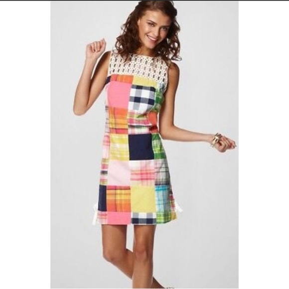 Lilly Pulitzer Dresses & Skirts - Lilly Pultizer patch work bingo madras dress